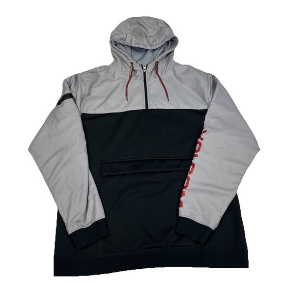 Volcom True To This Size XXL Pullover Hoodie Black Grey Skate Surf Spellout - Picture 1 of 16